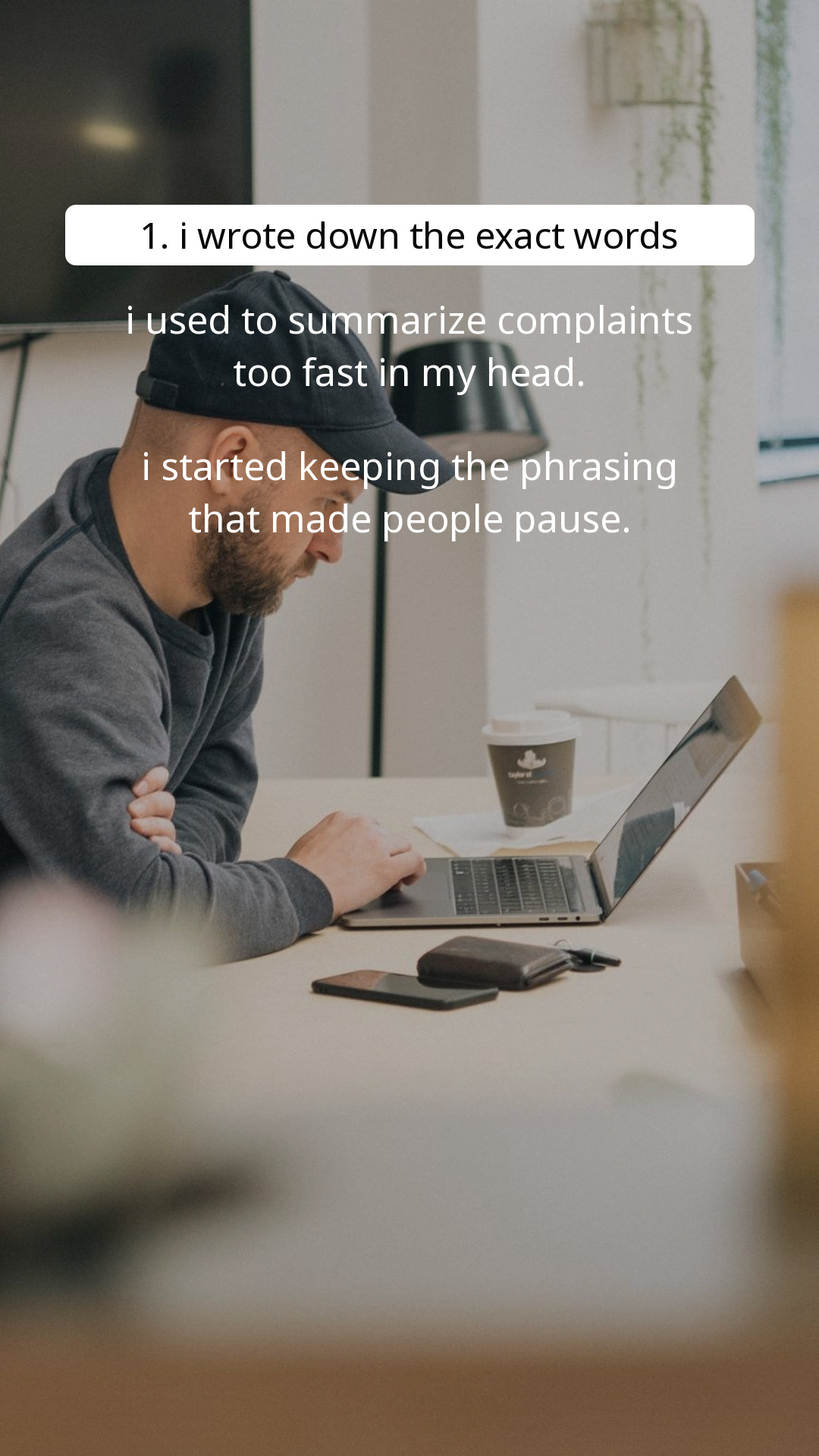 Slide 2 of From reacting to noticing