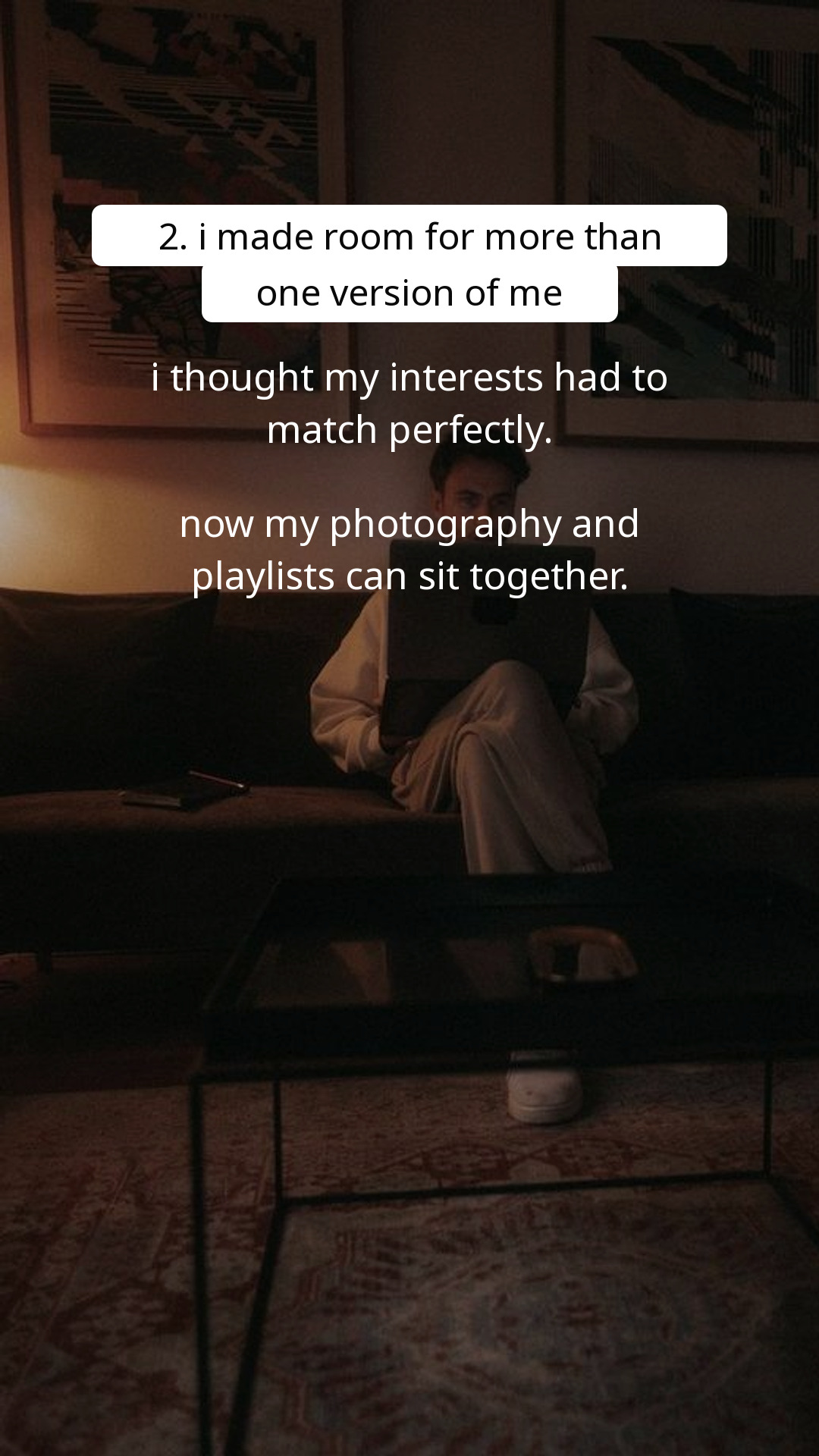 Slide 3 of Making space for my work
